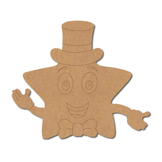 Star Cartoon Pre Marked MDF Design 1