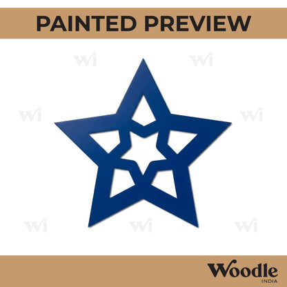 Star Cutout MDF Design 1