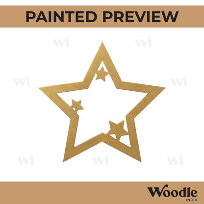 Star Cutout MDF Design 11