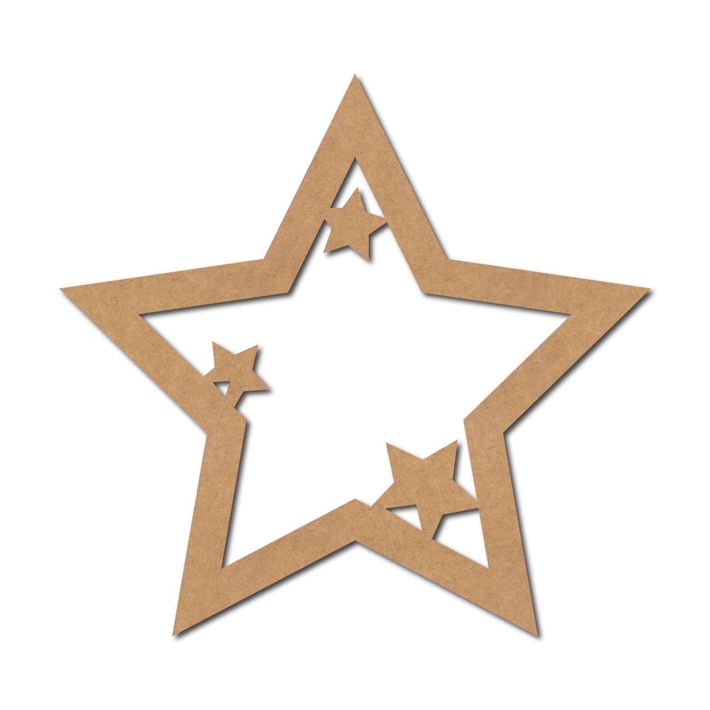 Star Cutout MDF Design 11