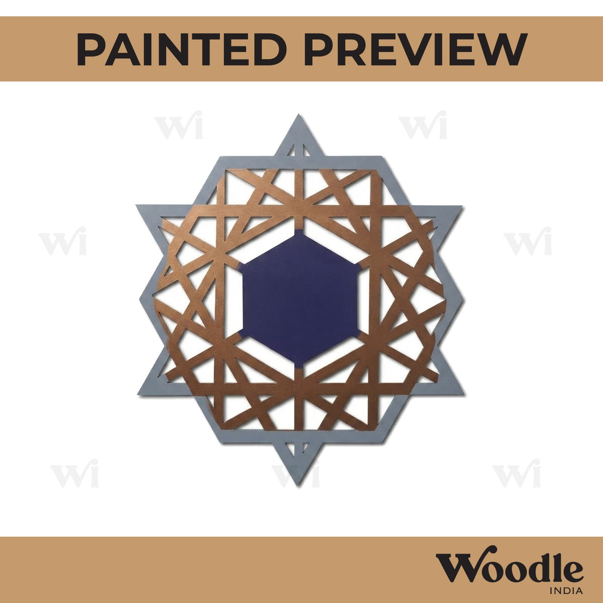 Star Cutout MDF Design 12