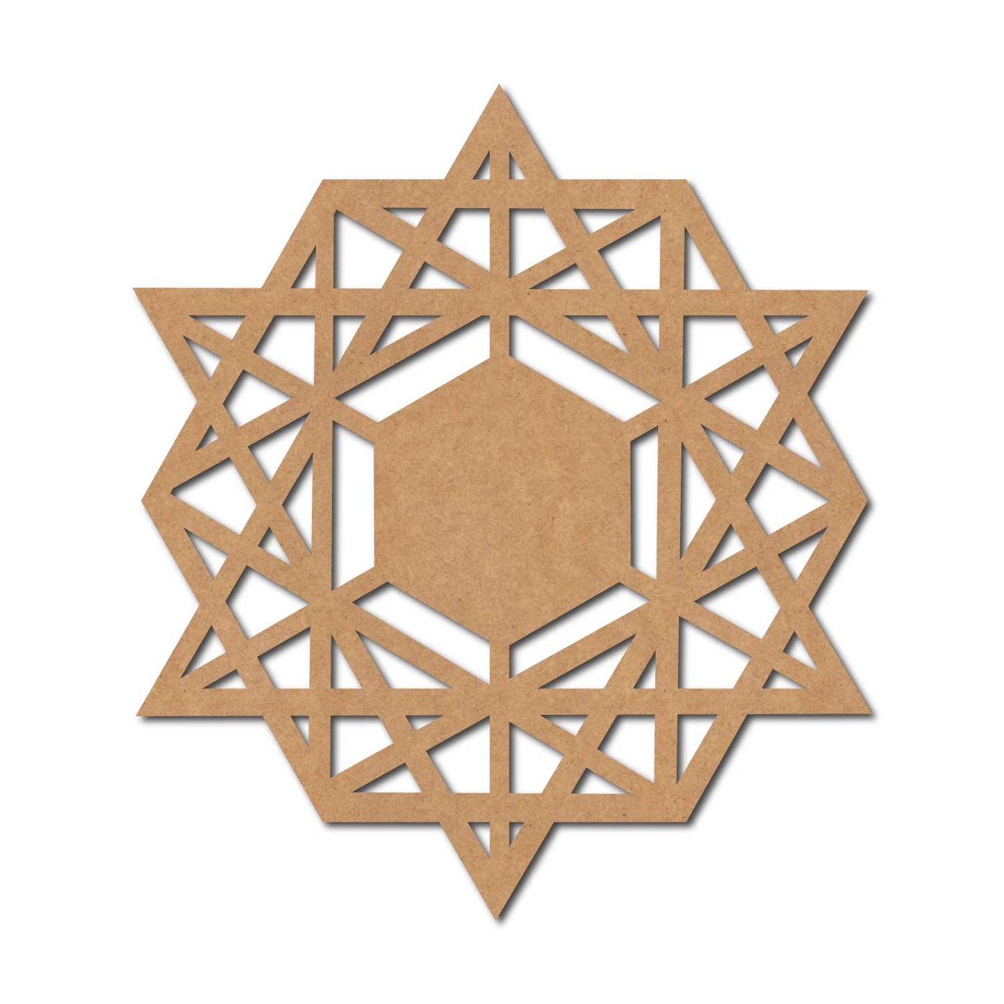 Star Cutout MDF Design 12