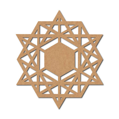 Star Cutout MDF Design 12