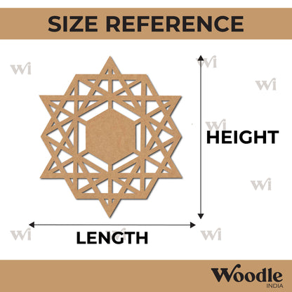 Star Cutout MDF Design 12