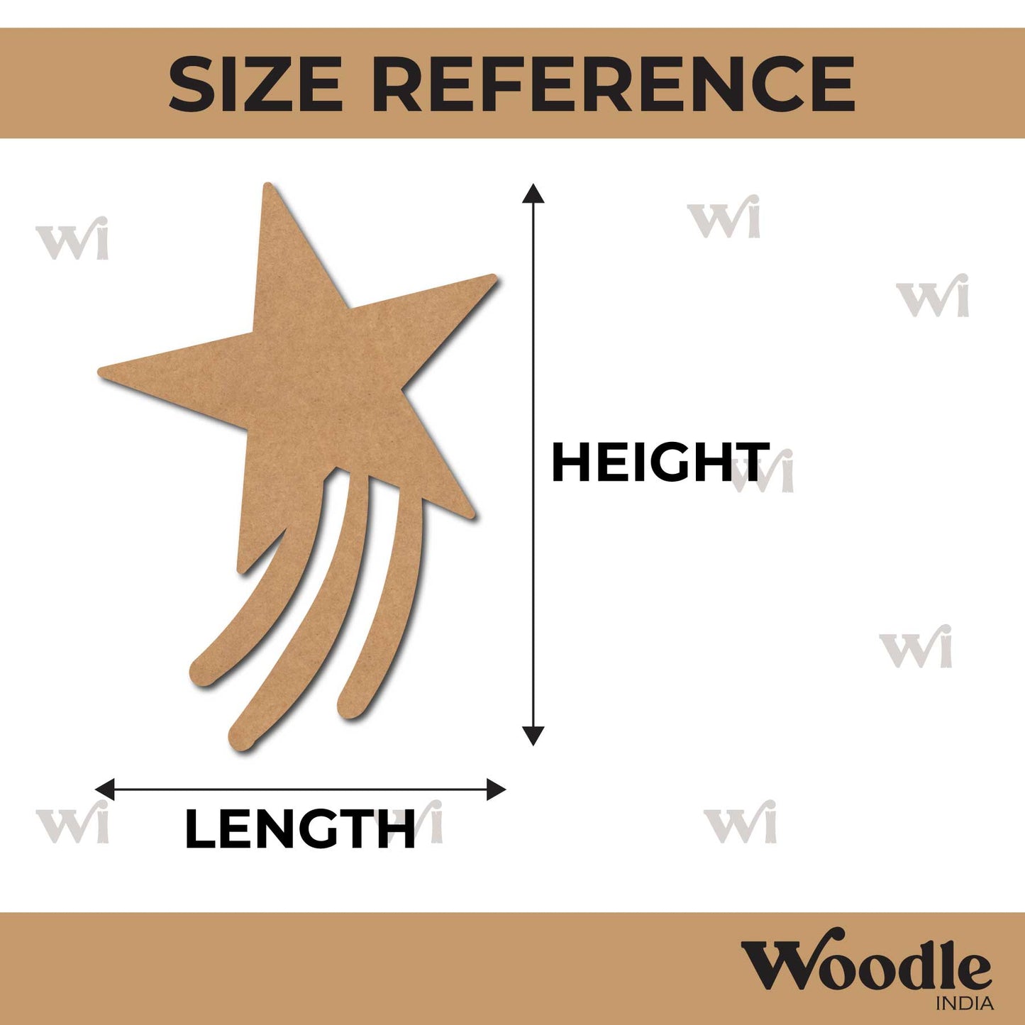 Star Cutout MDF Design 13