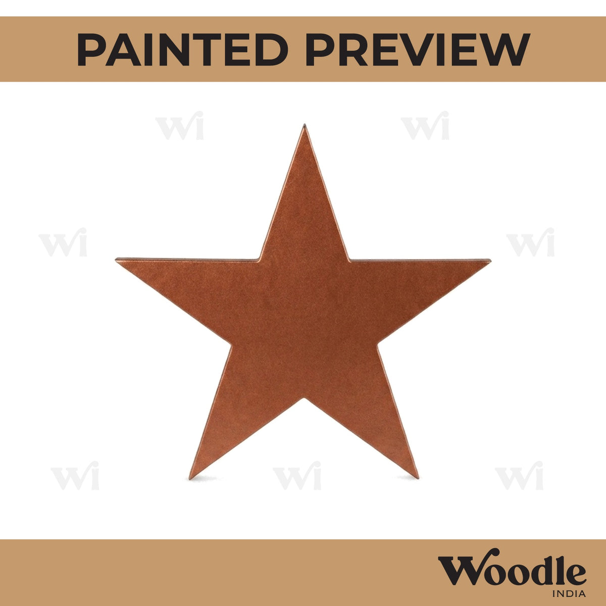 Star Cutout MDF Design 6