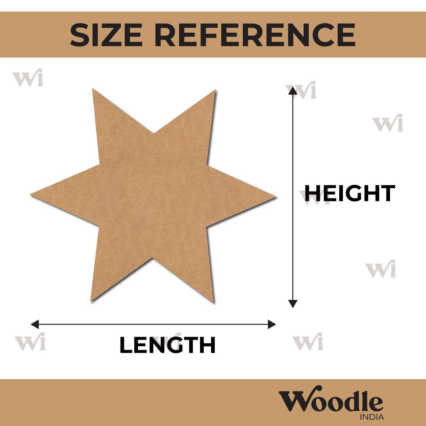 Star Cutout MDF Design 7