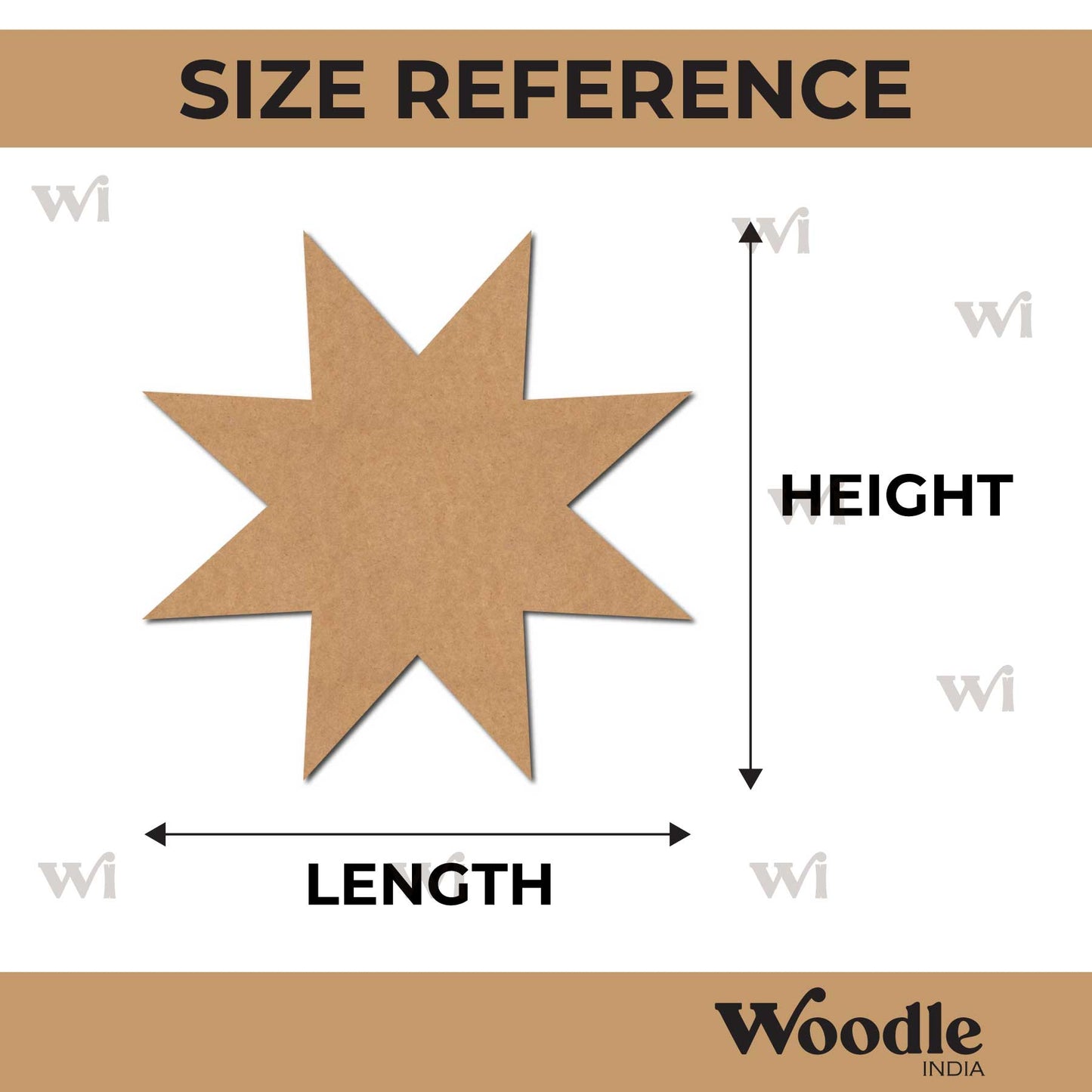Star Cutout MDF Design 8