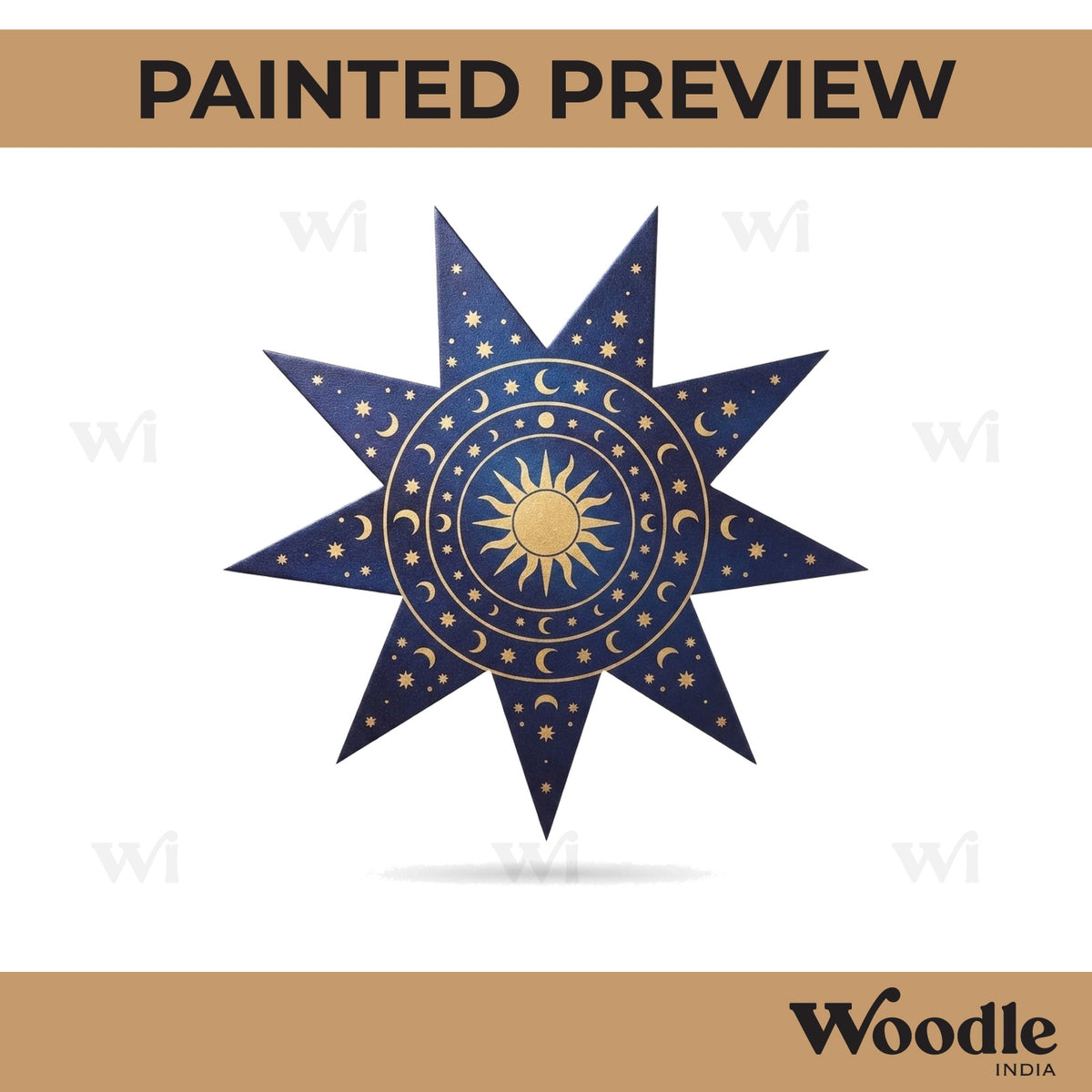 Star Cutout MDF Design 9