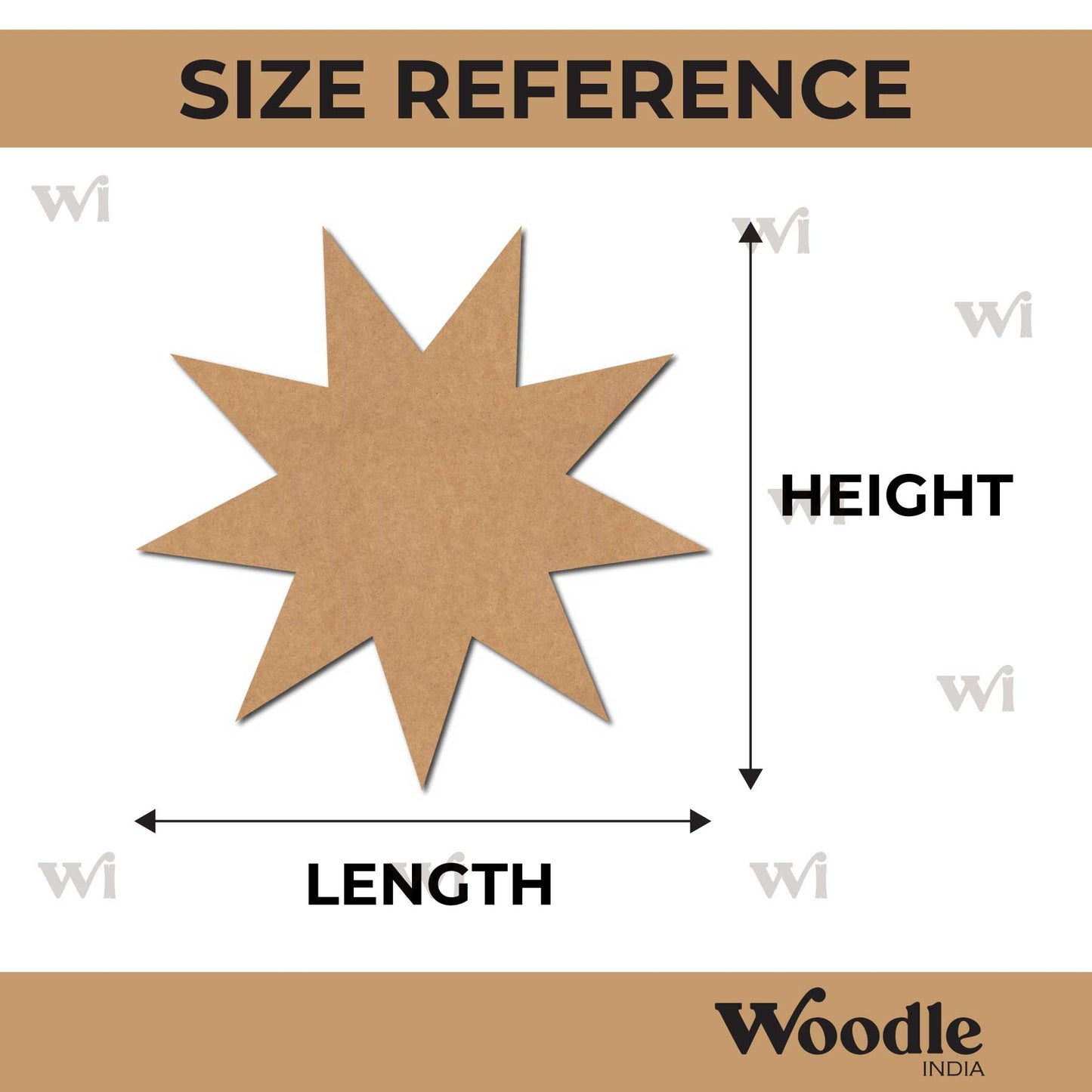 Star Cutout MDF Design 9
