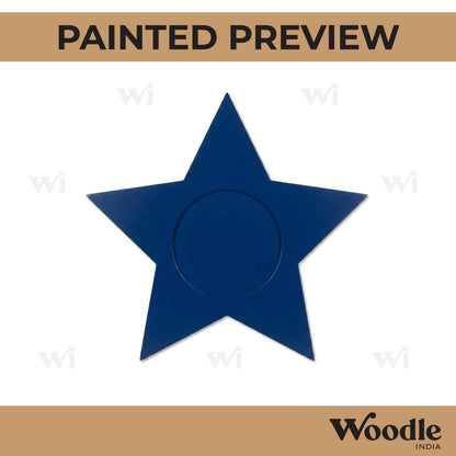 Star Diya Tealight Holder MDF Design 1