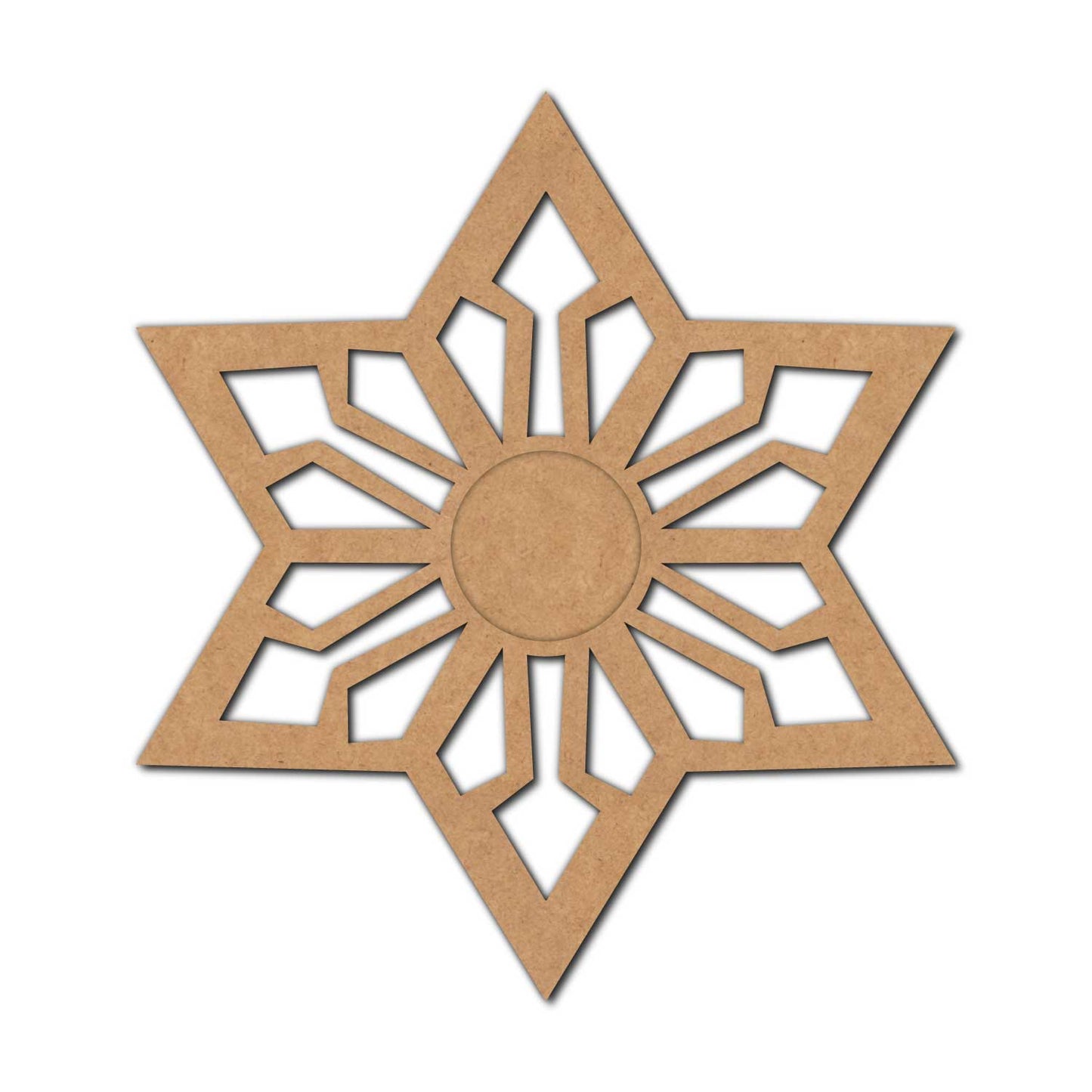 Star Diya Tealight Holder MDF Design 3