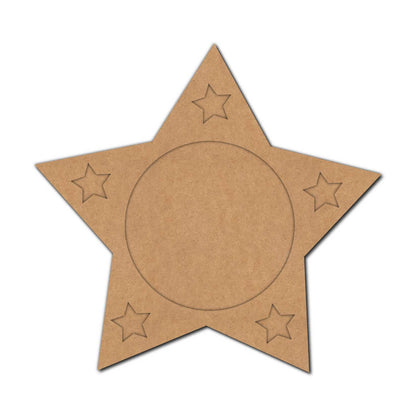 Star Diya Tealight Holder MDF Design 4