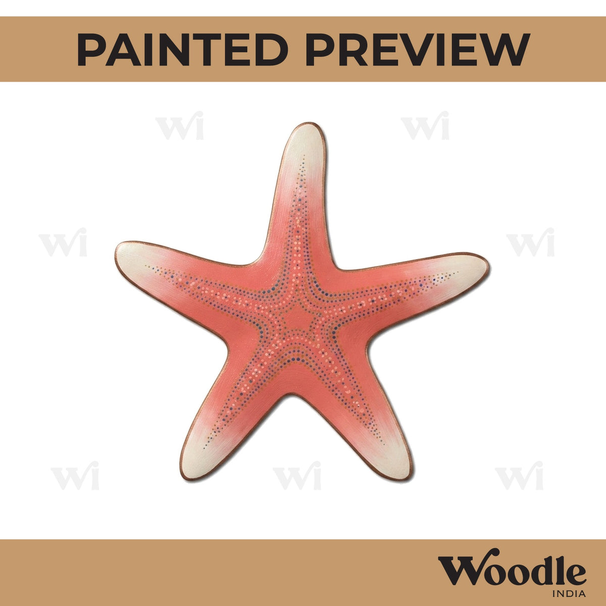 Star Fish Cutout MDF Design 1