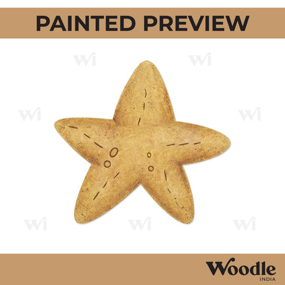 Star Fish Pre Marked MDF Design 4