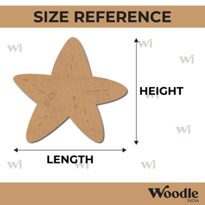 Star Fish Pre Marked MDF Design 4