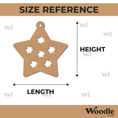 Star Ornament Cutout MDF Design 1