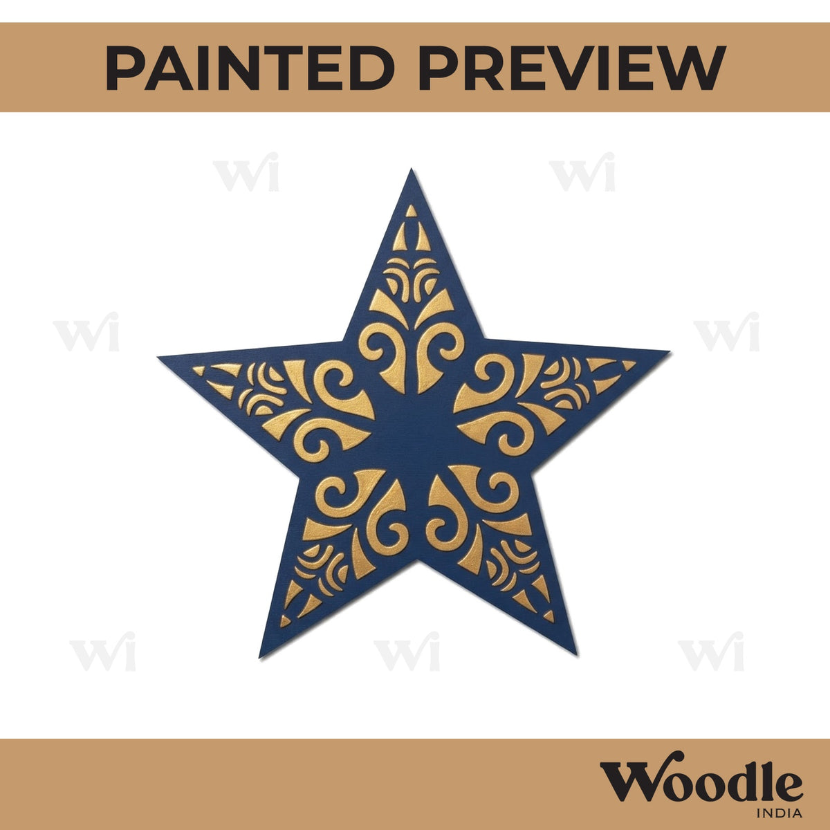 Star Pre Marked MDF Design 1