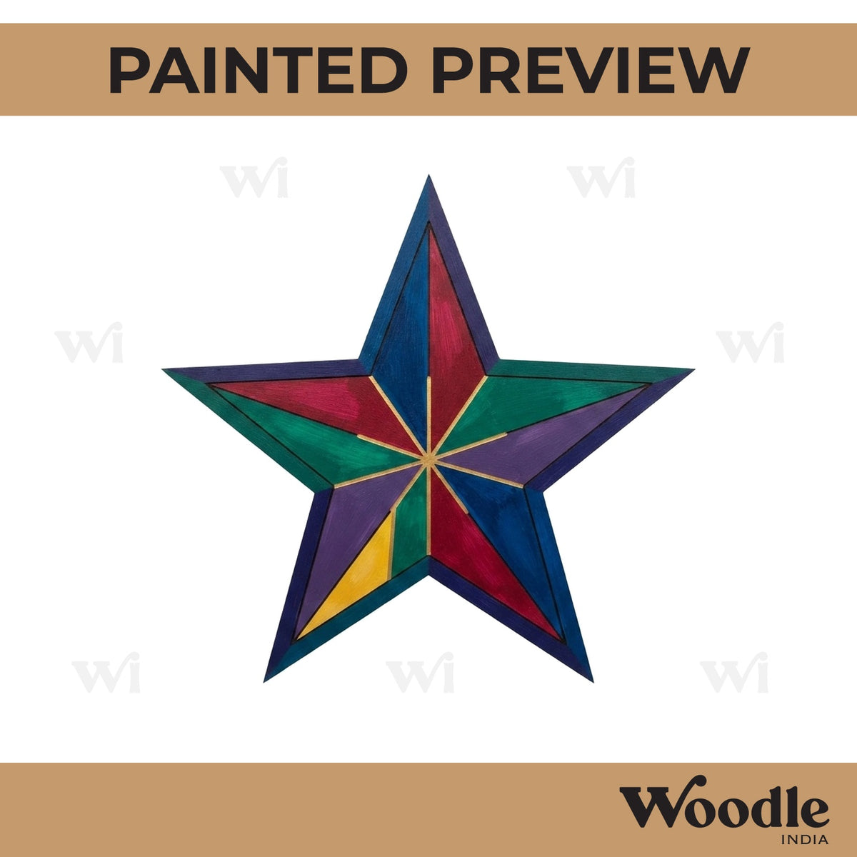 Star Pre Marked MDF Design 3