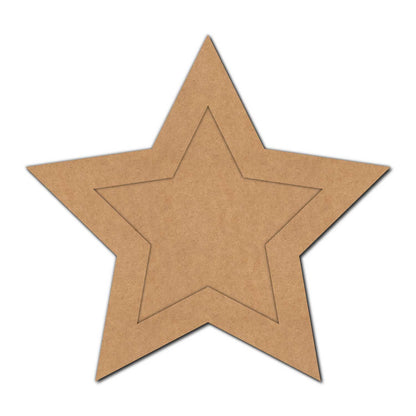 Star Ring Frame MDF Design 1
