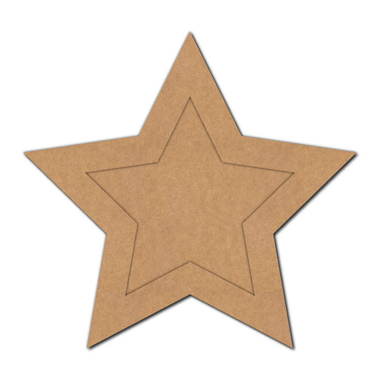 Star Ring Frame MDF Design 1