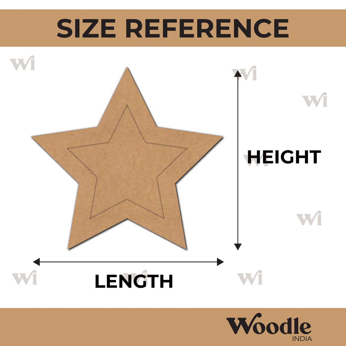 Star Ring Frame MDF Design 1