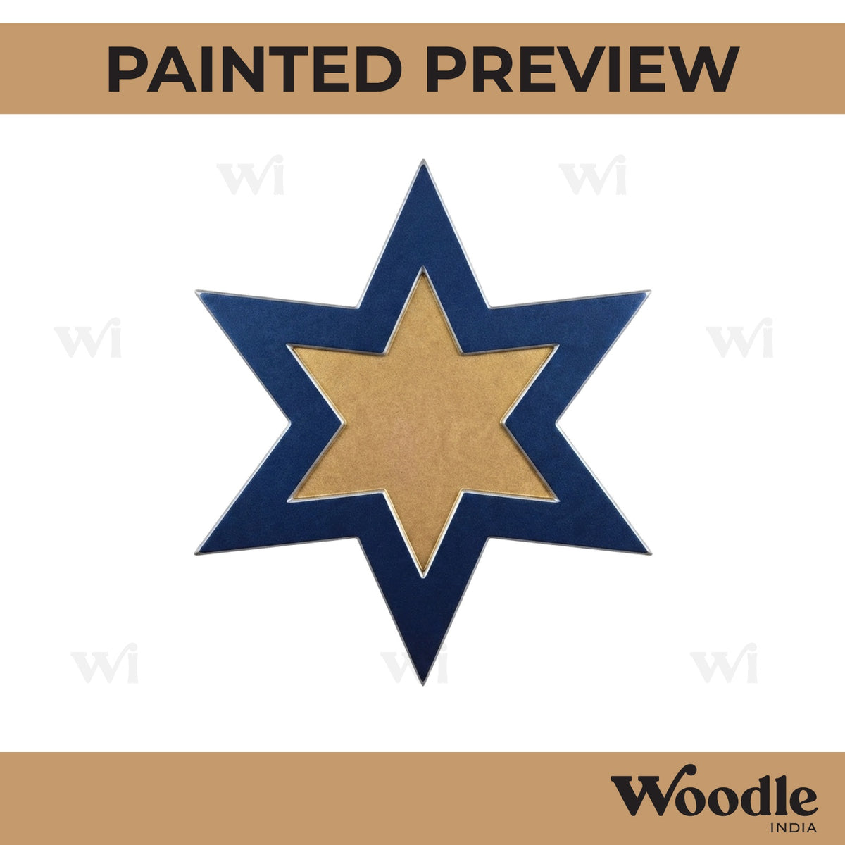 Star Ring Frame MDF Design 2