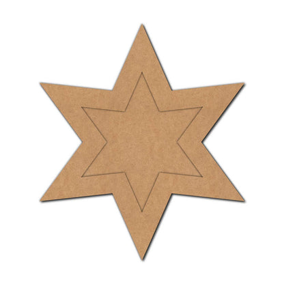 Star Ring Frame MDF Design 2