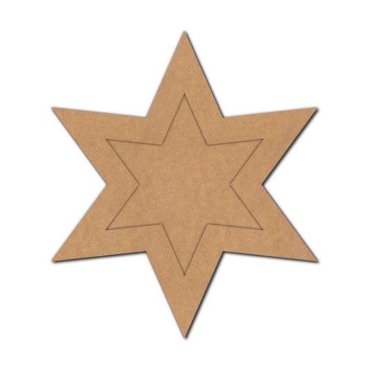 Star Ring Frame MDF Design 2