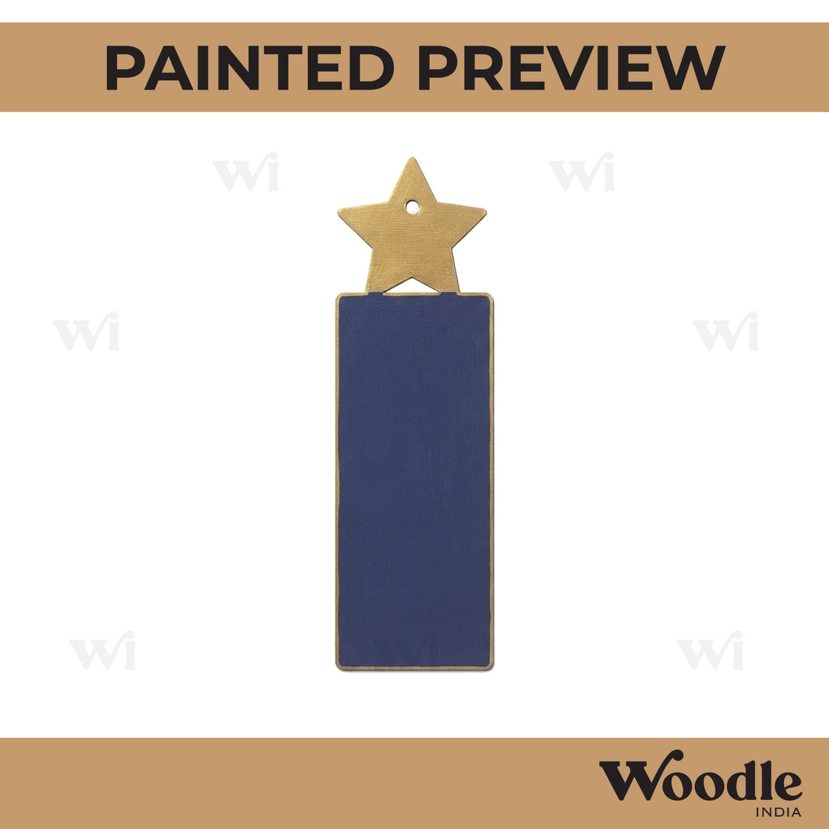 Star Bookmark MDF Design 1
