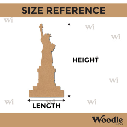 Statue Of Liberty Monument Cutout MDF Design 1