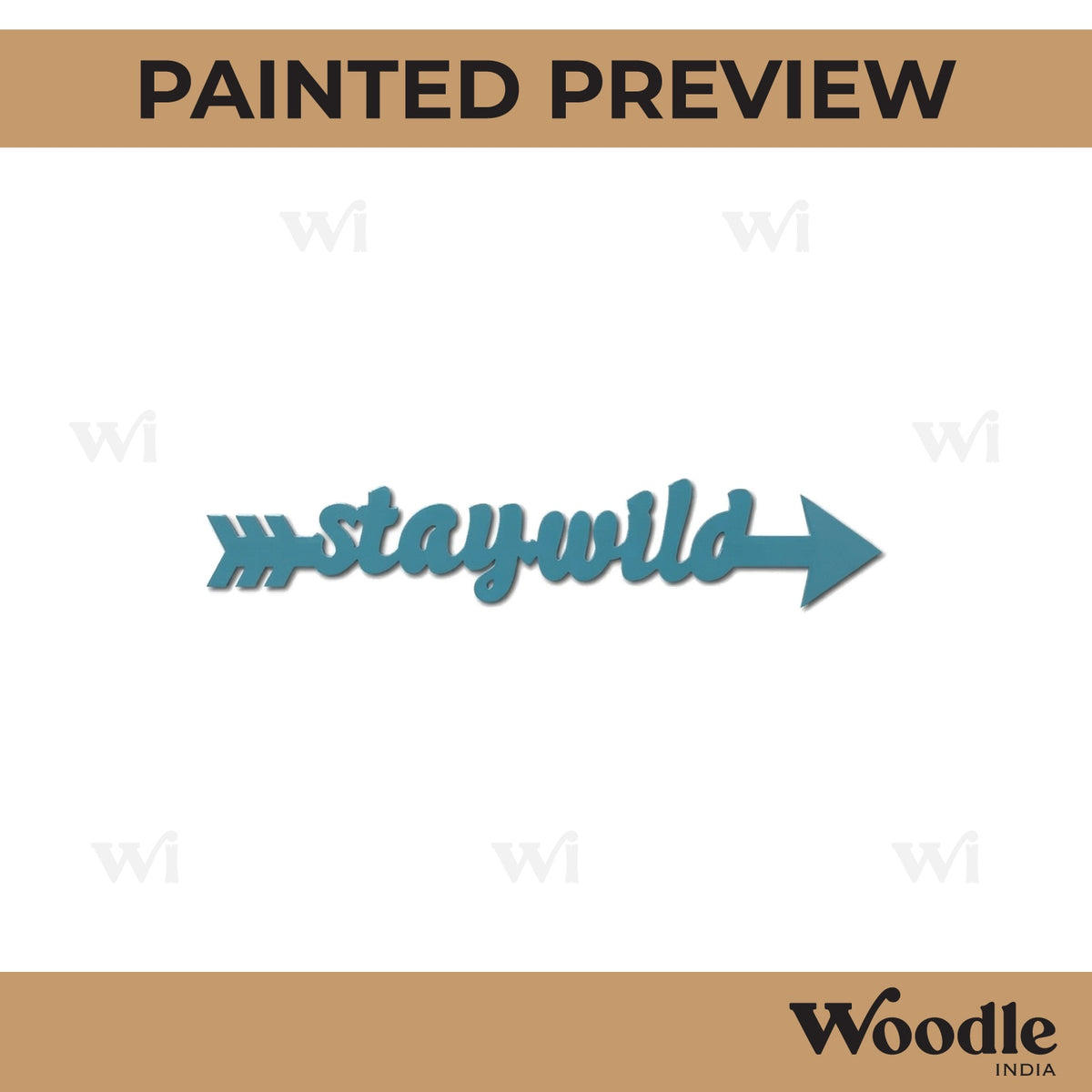 Stay Wild Arrow Cutout MDF Design 1