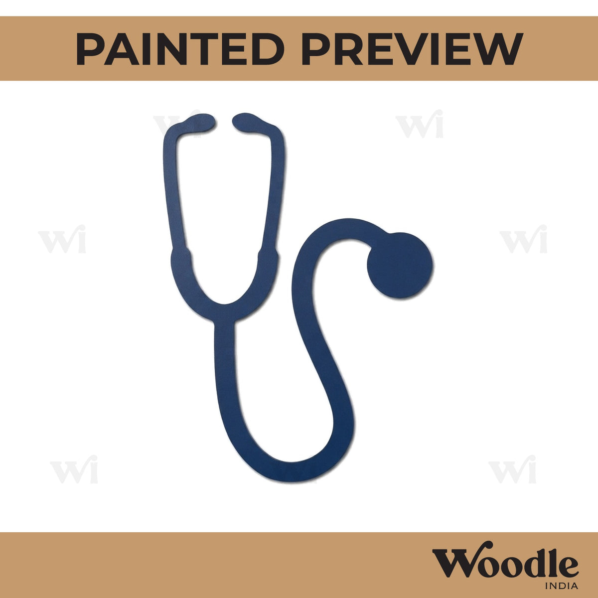 Stethoscope Cutout MDF Design 1