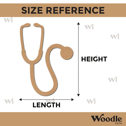 Stethoscope Cutout MDF Design 1