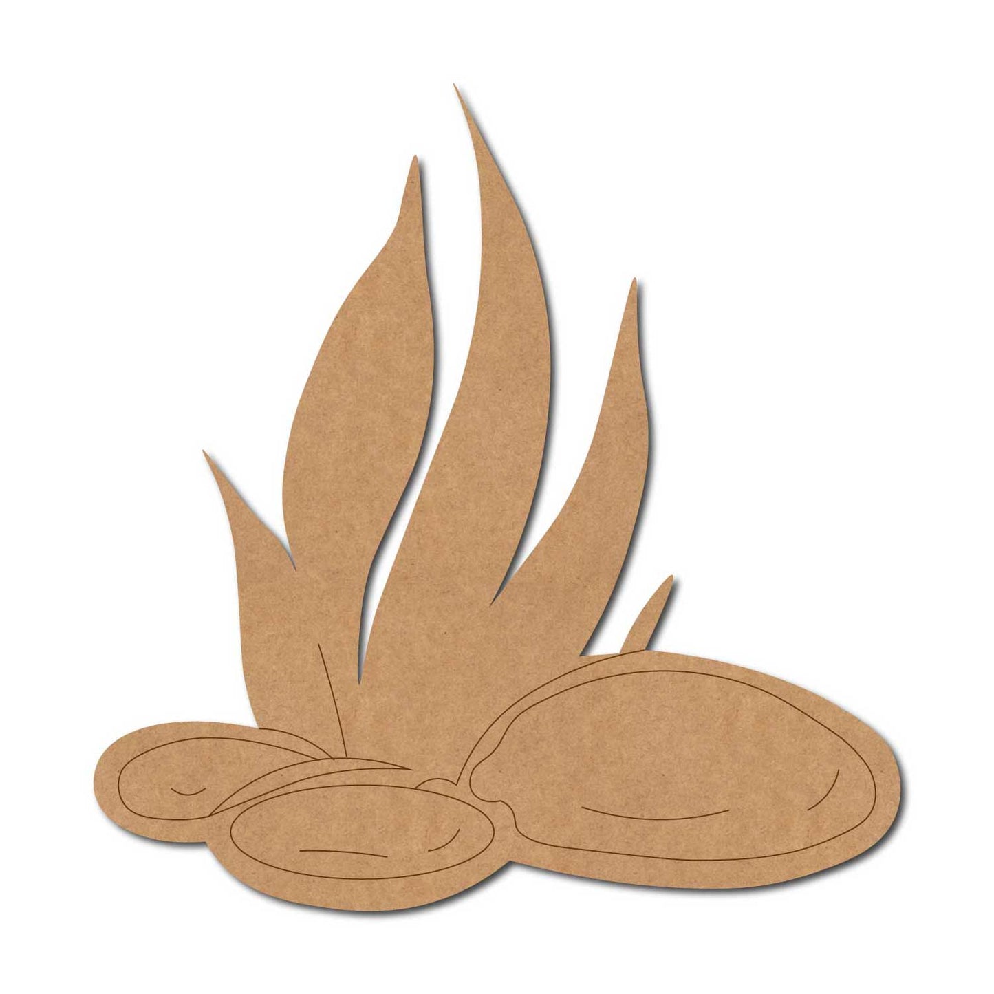 Stones Grass Pre Marked MDF Design 1