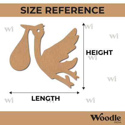 Stork Bird Cutout MDF Design 1