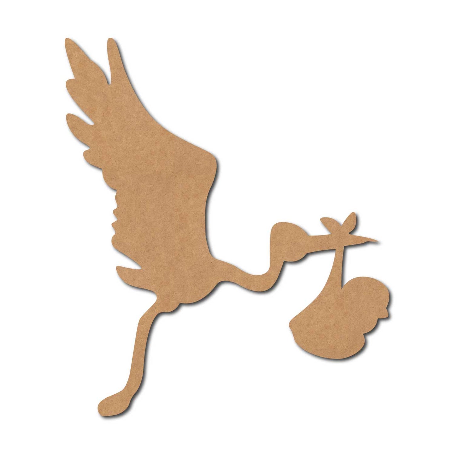 Stork Bird Cutout MDF Design 2