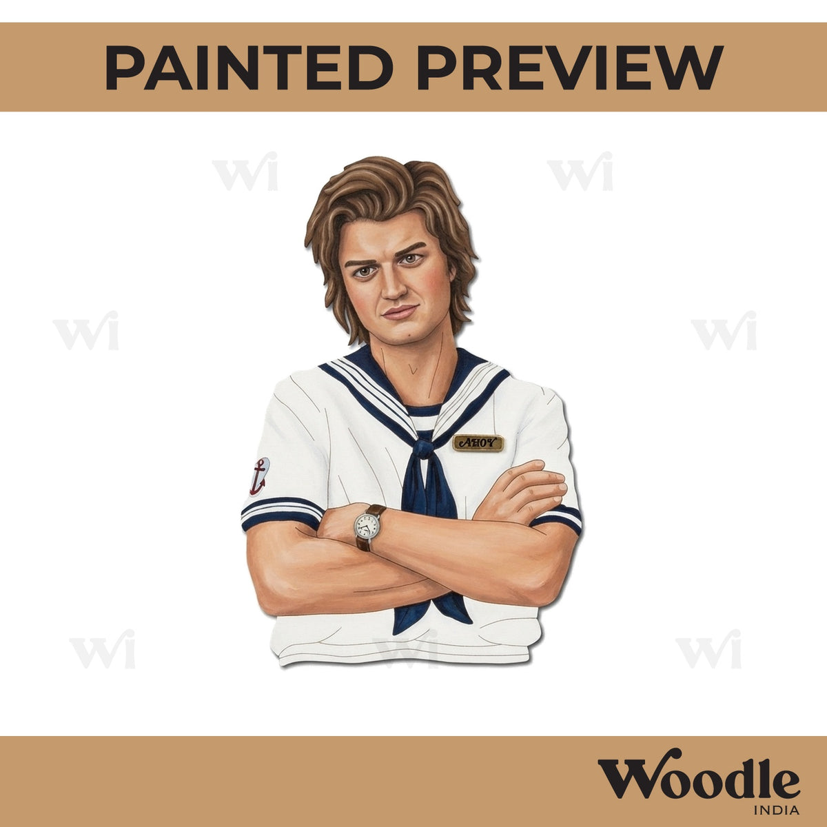 Stranger Things Boy Pre Marked MDF Design 1