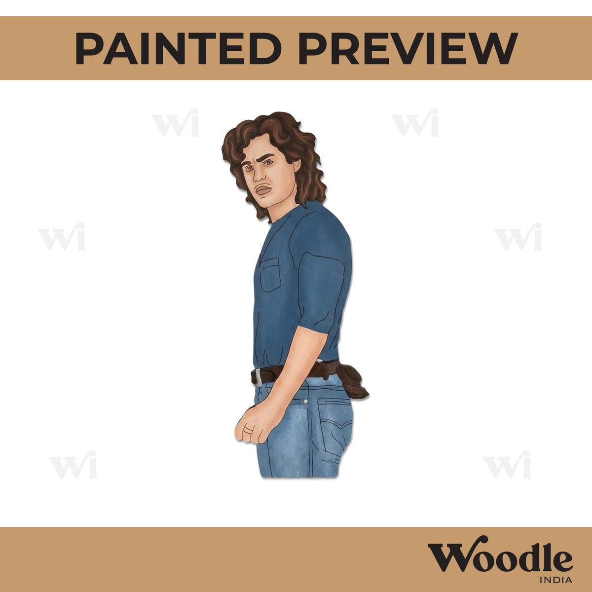 Stranger Things Man Pre Marked MDF Design 1