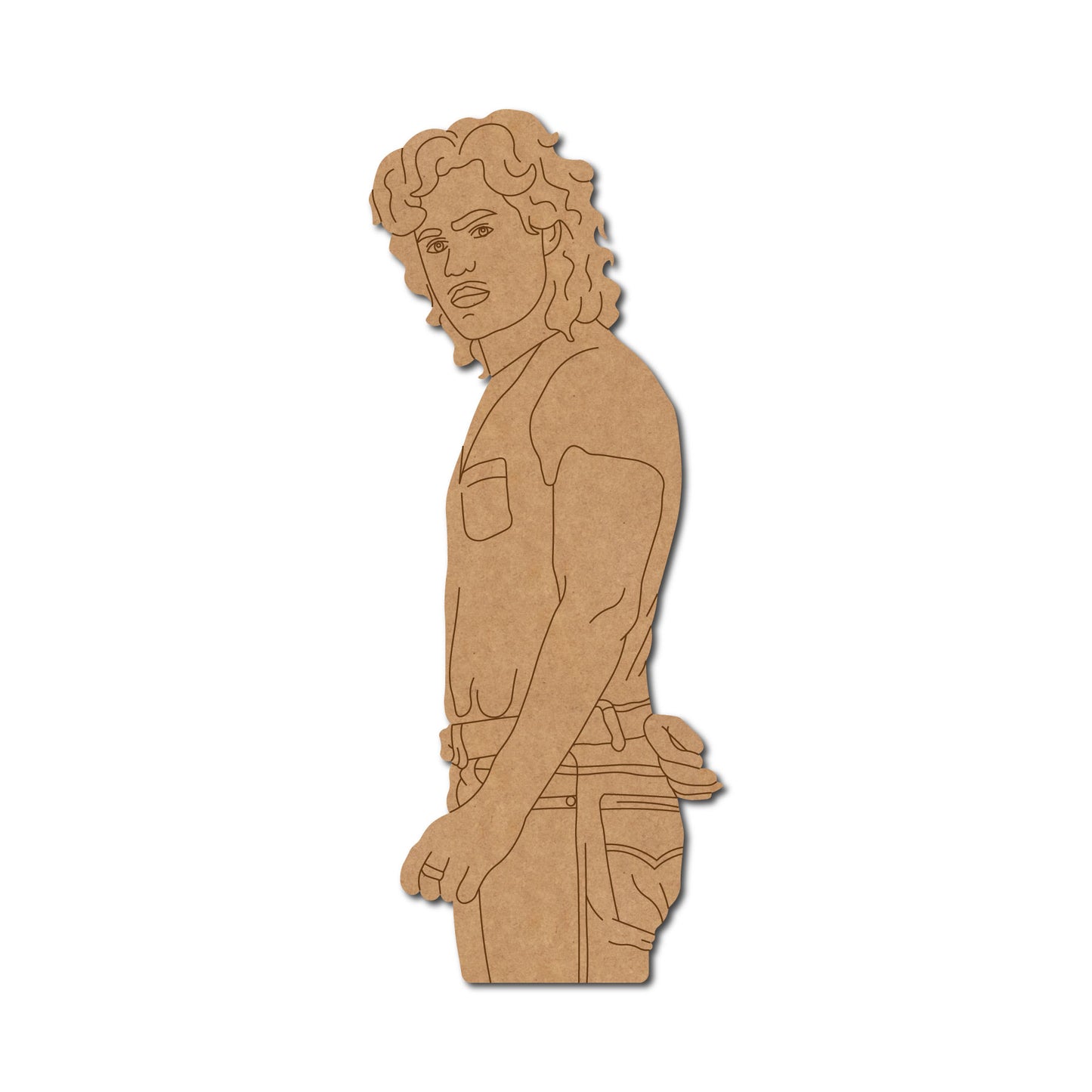 Stranger Things Man Pre Marked MDF Design 1