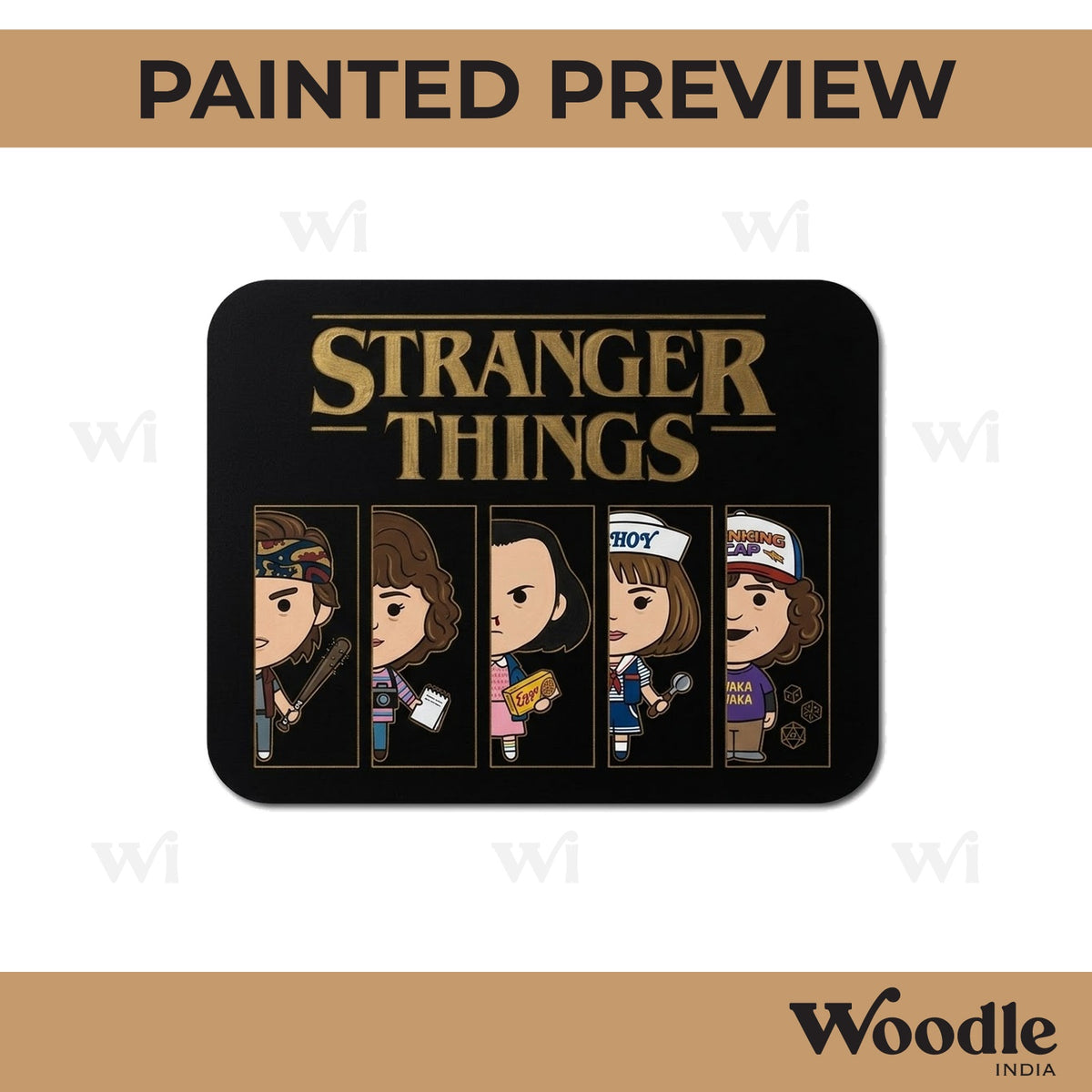 Stranger Things Pre Marked Base MDF Design 1