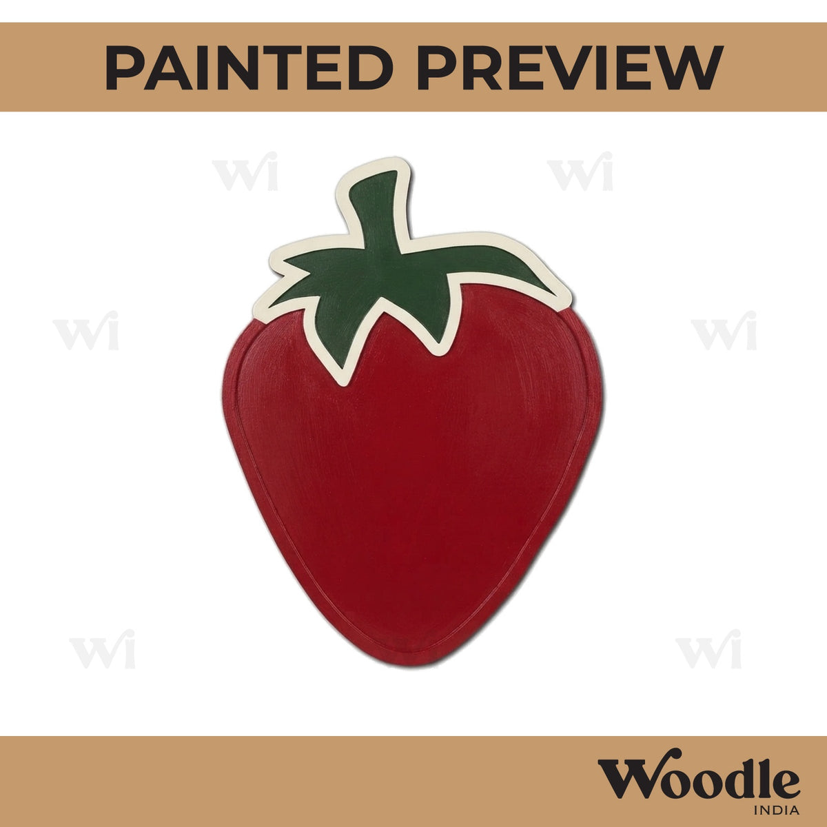 Strawberry Mosaic Art Base MDF Design 1