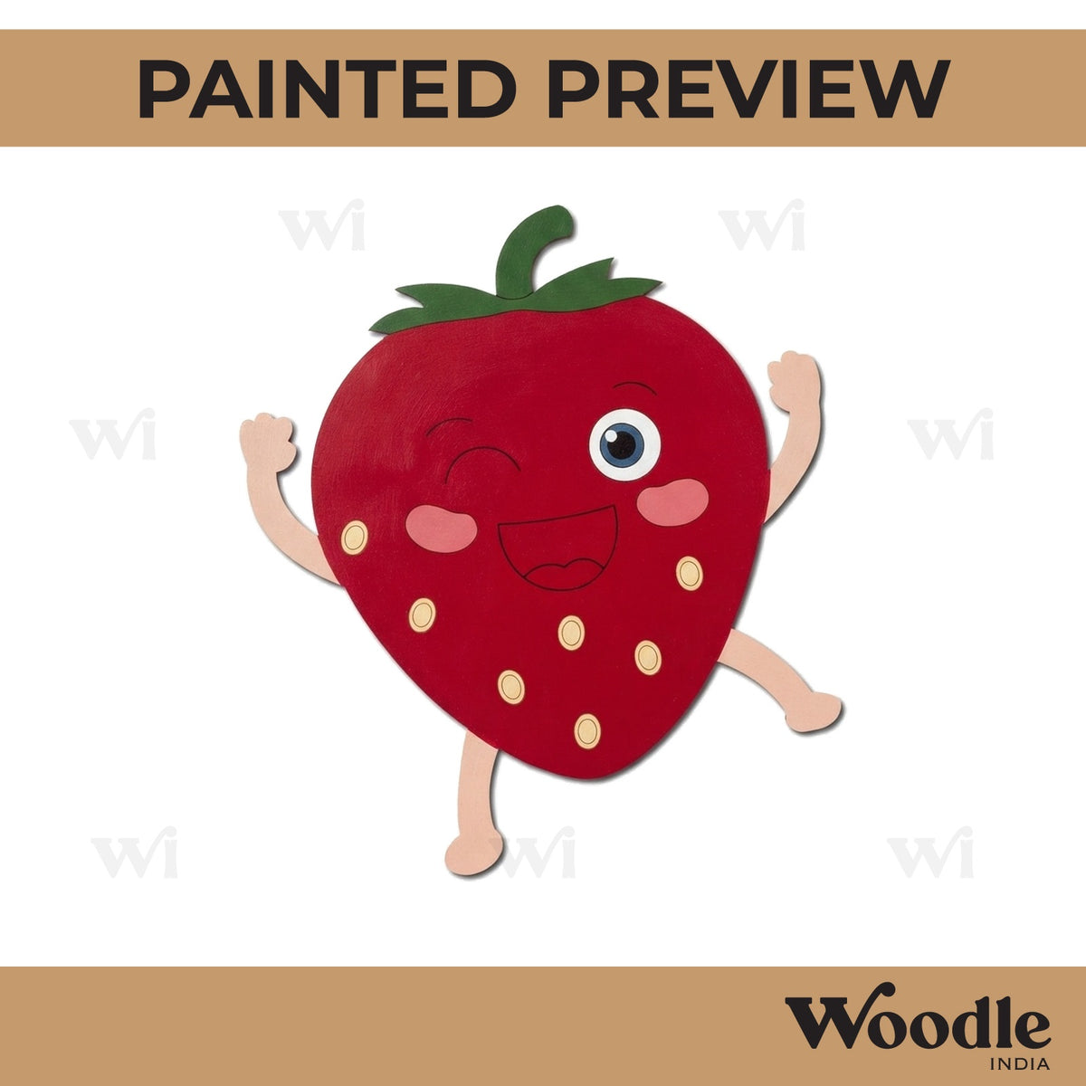 Strawberry Pre Marked MDF Design 1