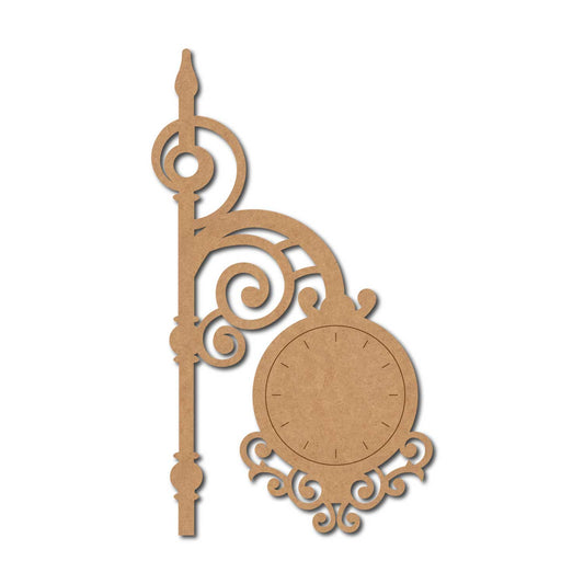 Street Clock Pre Marked MDF Design 1