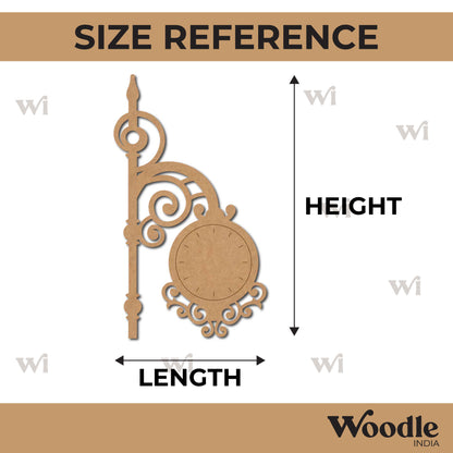Street Clock Pre Marked MDF Design 1