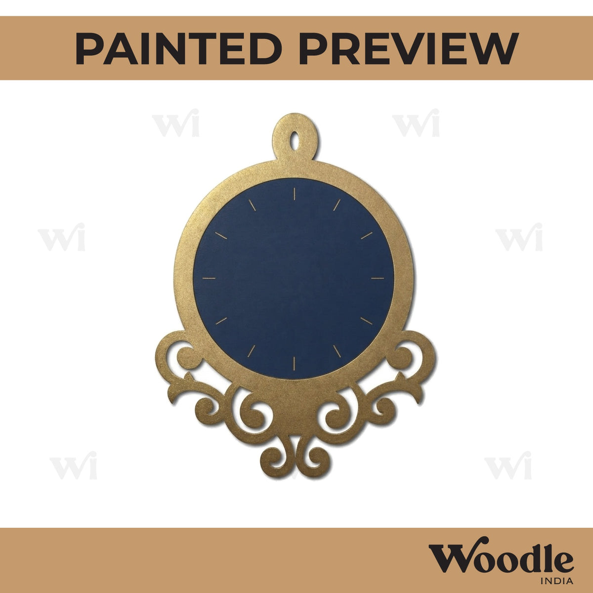 Street Clock Pre Marked MDF Design 2
