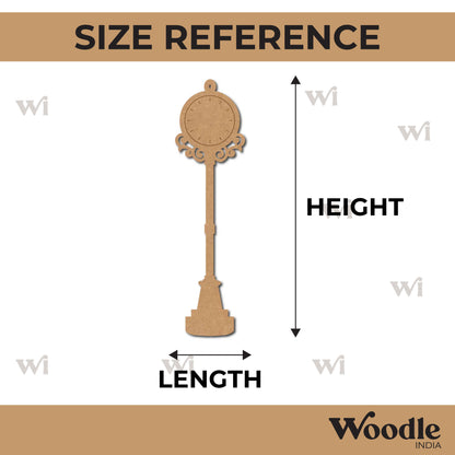Street Clock Pre Marked MDF Design 3