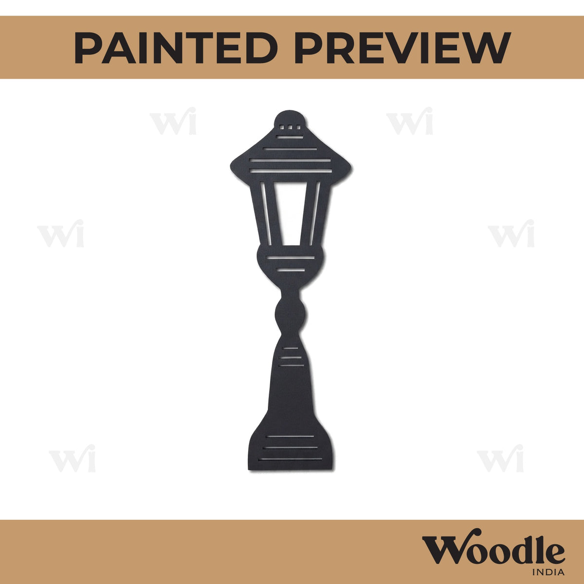 Street Lamp Cutout MDF Design 3