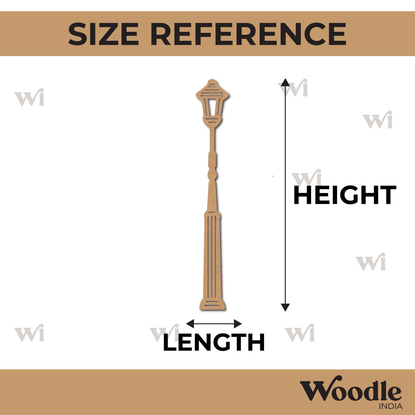 Street Lamp Light Cutout MDF Design 10