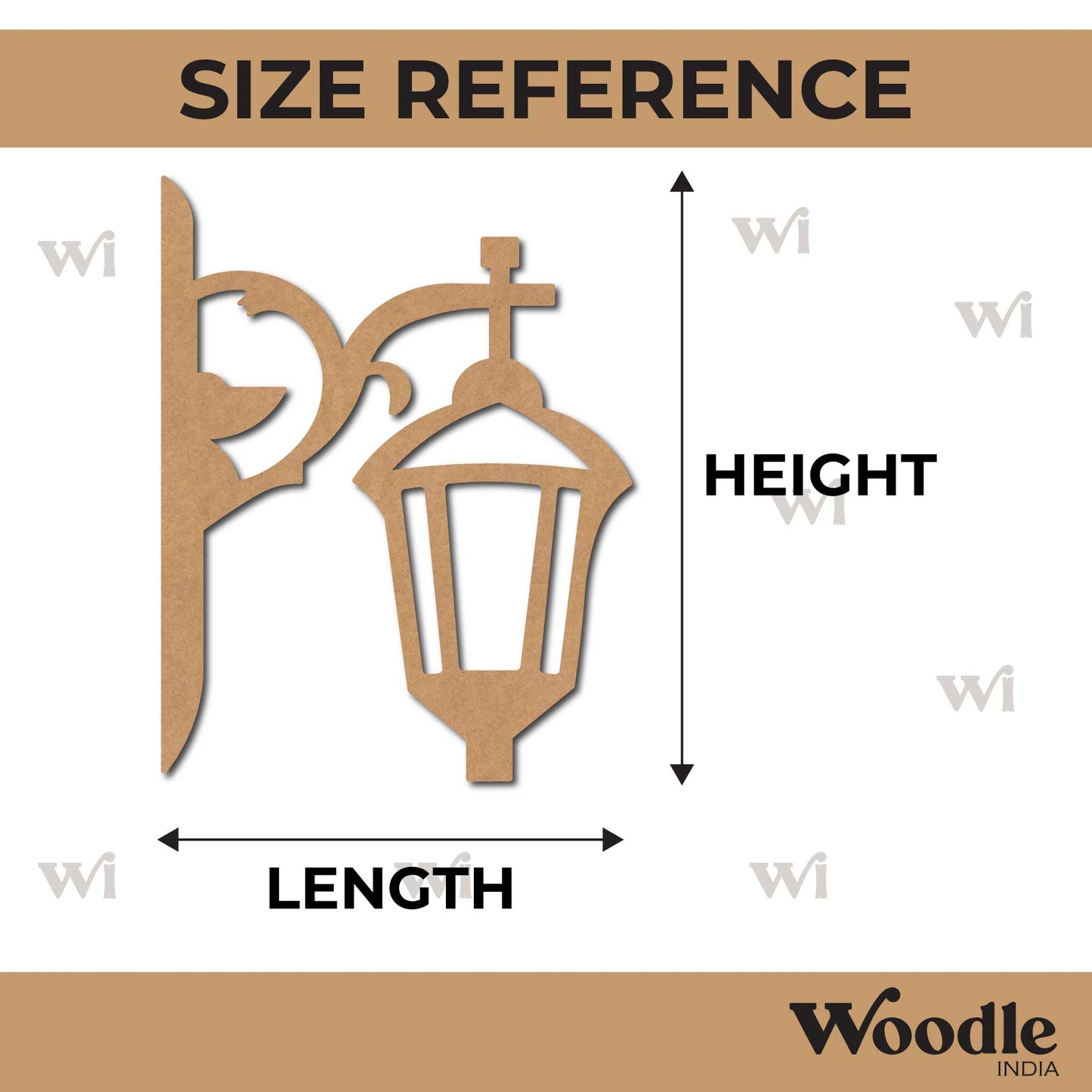 Street Lamp Light Cutout MDF Design 12